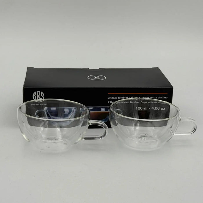 Double Wall Glass without saucer, 120ml, 2 pcs/set