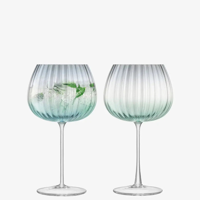 Dusk Balloon Goblet 650ml Green/Grey x 2