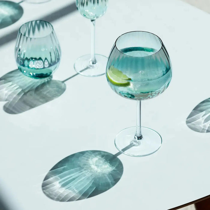 Dusk Balloon Goblet 650ml Green/Grey x 2