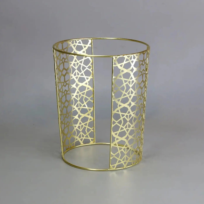 Elevation 12-Inch Round Gold Buffet Stand