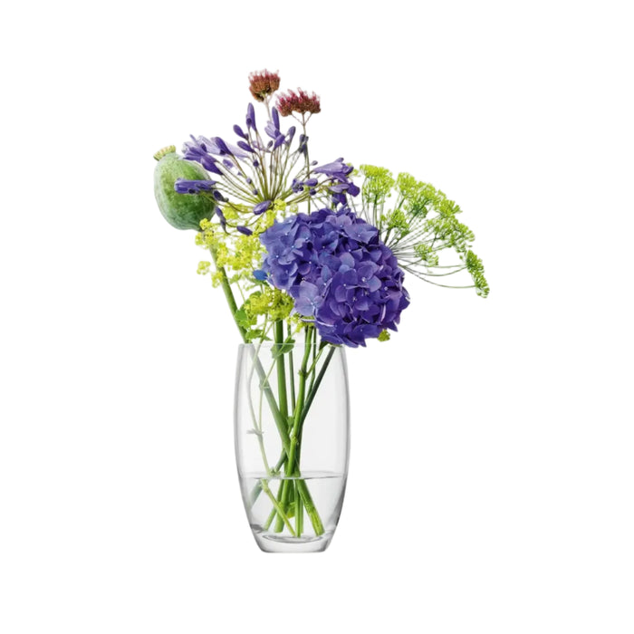 Flower Barrel Bouquet Vase H20cm Clear