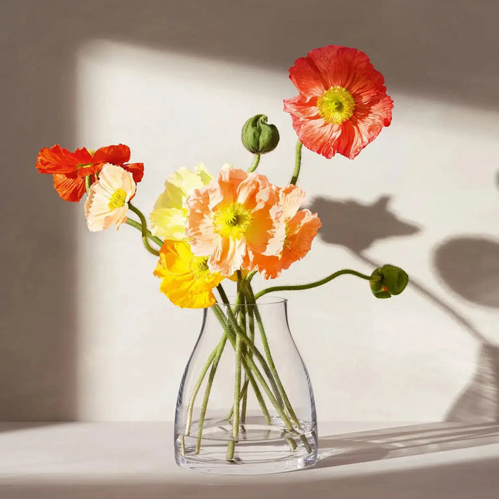 Flower Kiln Vase H21cm Clear
