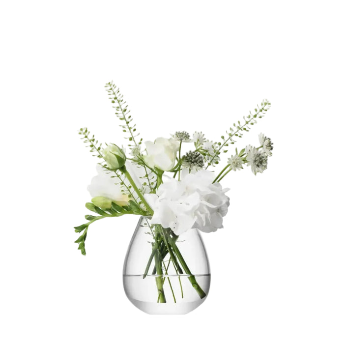 Flower Mini Posy Vase H9.5cm Clear
