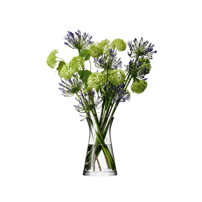 Flower Mixed Bouquet Vase H29cm Clear