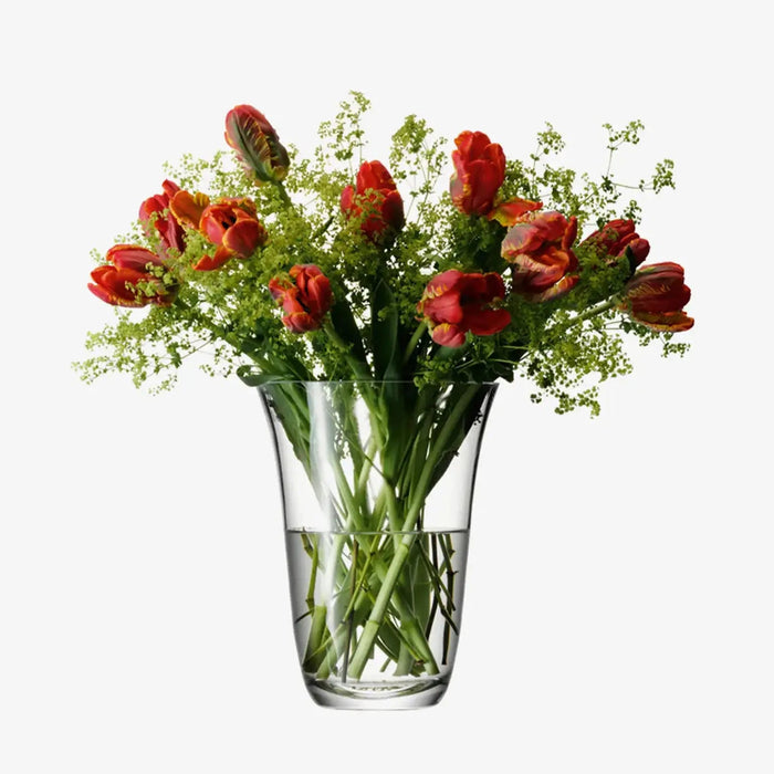 Flower Open Bouquet Vase H23cm Clear