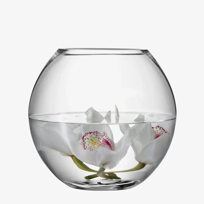 Flower Round Bouquet Vase H22cm Clear