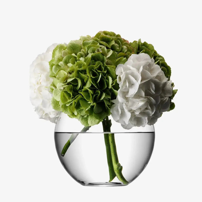 Flower Round Bouquet Vase H22cm Clear