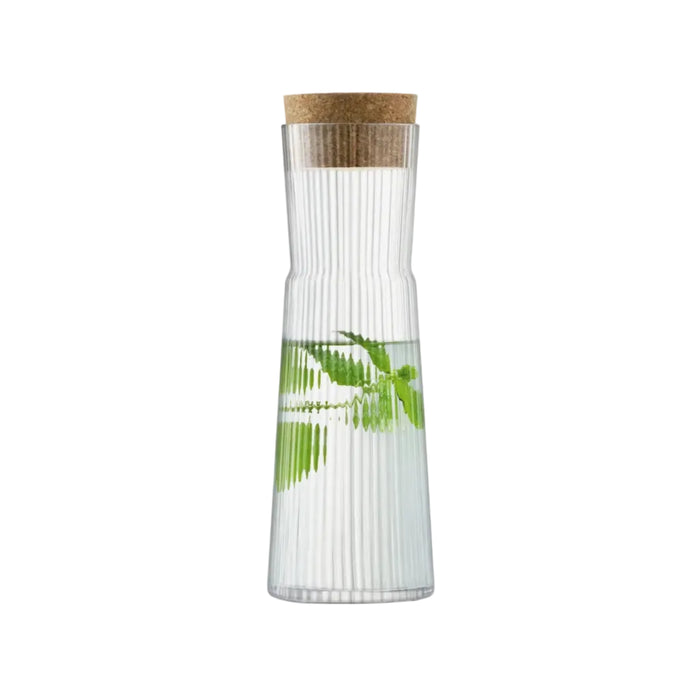 Gio Line Carafe & Cork Stopper 1.35L Clear