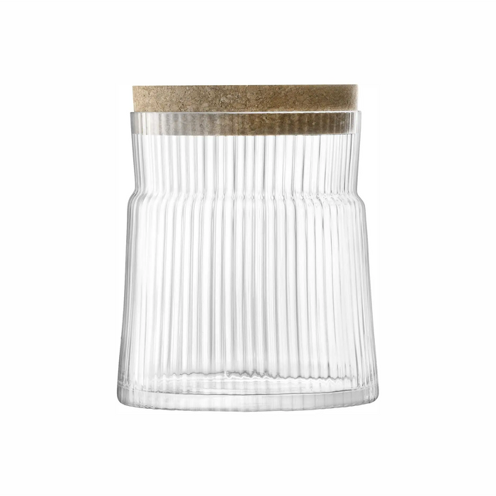 Gio Line Container & Cork Stopper H12.5cm Clear
