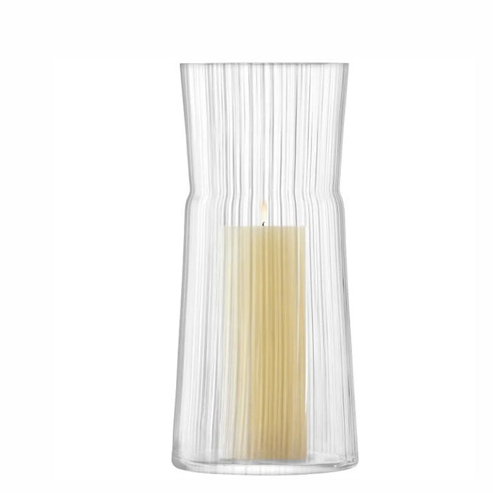 Gio Line Lantern/Vase H38cm Clear