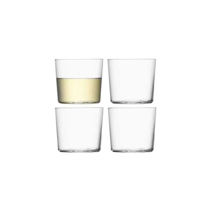 Gio Tumbler (low) 310ml Clear x 4