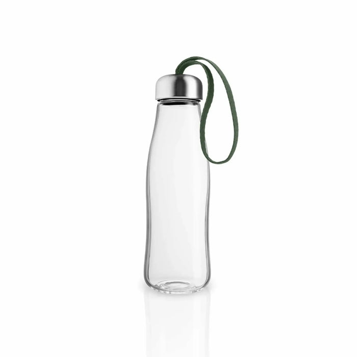 Glass Drinking Bottle - 500ml. - Cactus Green
