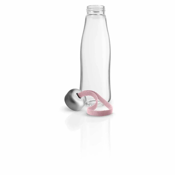 Glass Drinking Bottle - 500ml. - Rose Quartz