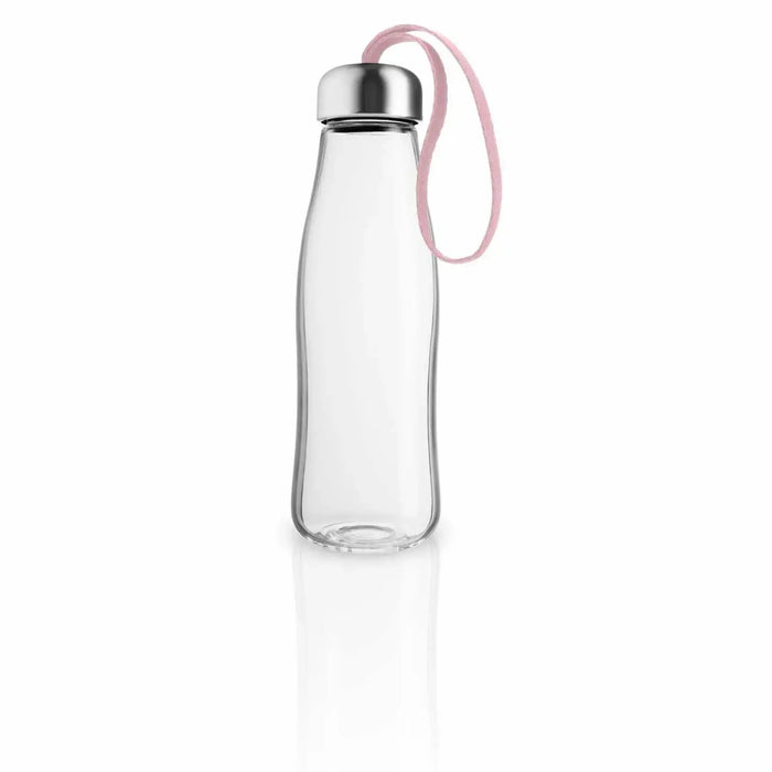 Glass Drinking Bottle - 500ml. - Rose Quartz