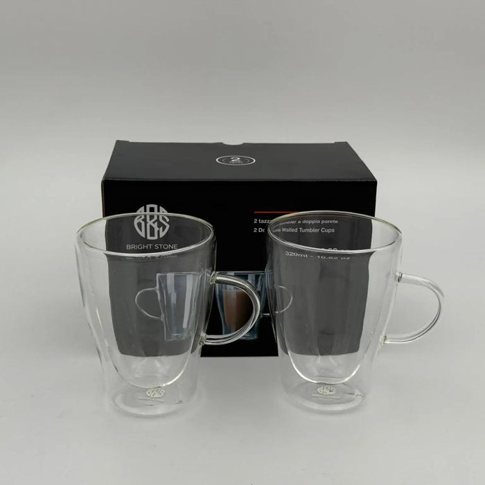 Insulated Coffee Glasses Set of 2