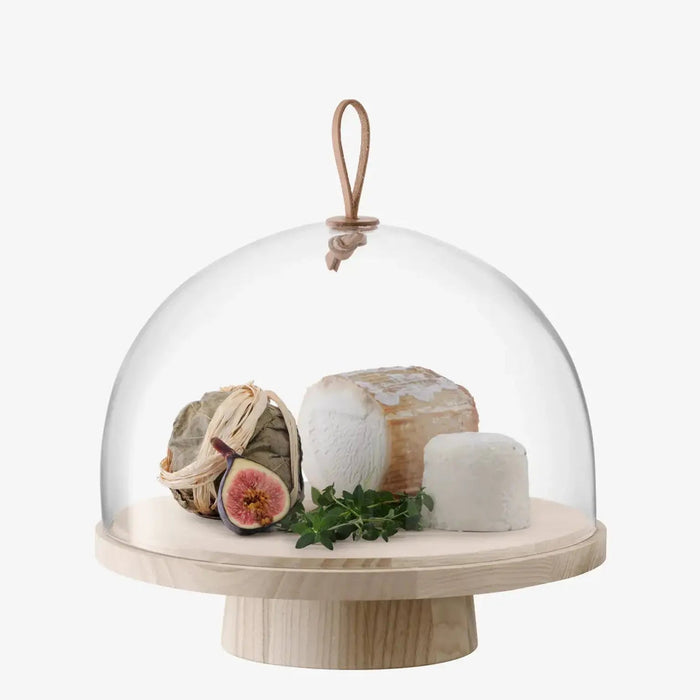 Ivalo Cake Stand with Clear Glass Dome