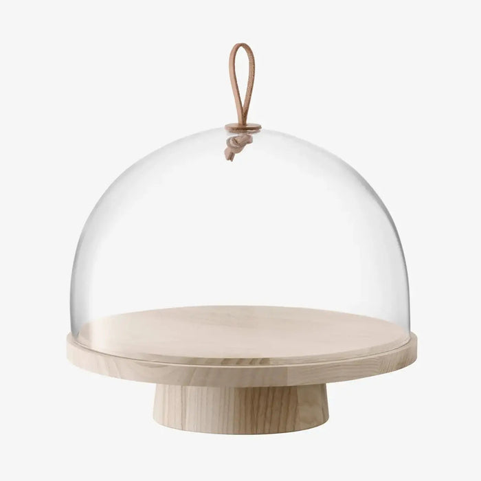 Ivalo Cake Stand with Clear Glass Dome