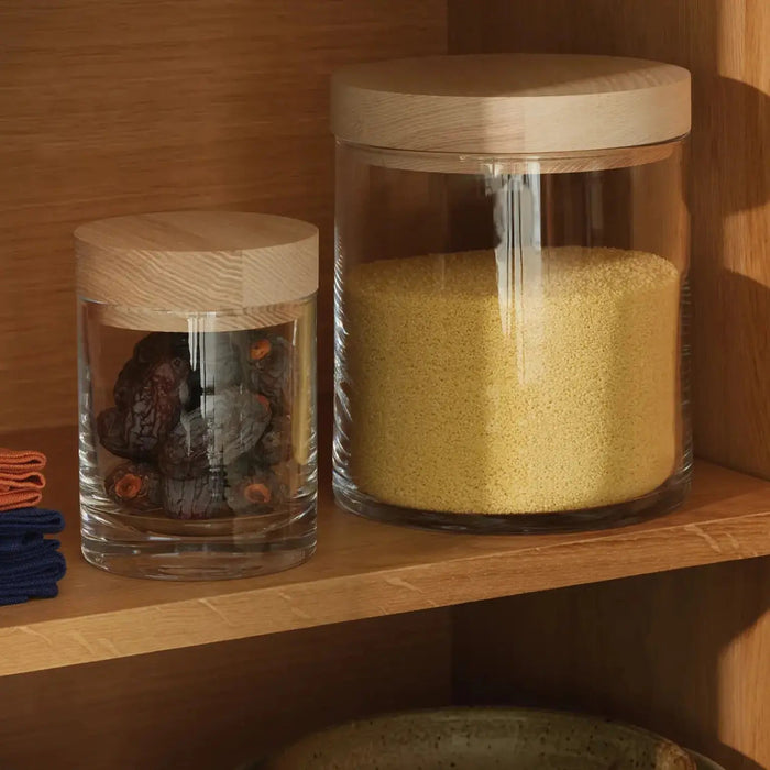 Lotta Container & Ash Lid H14cm Clear