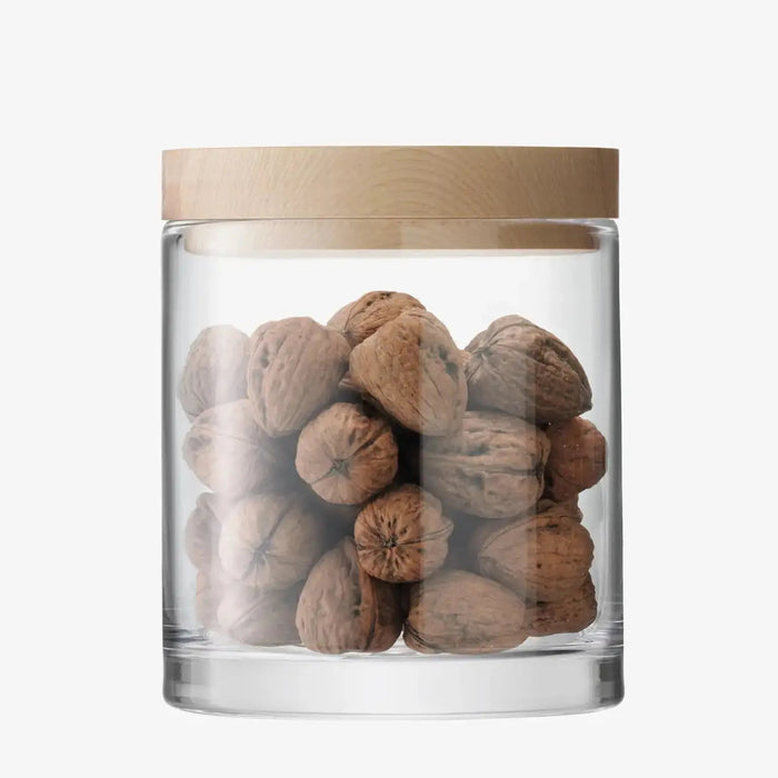 Lotta Container Clear & Ash Lid H19cm