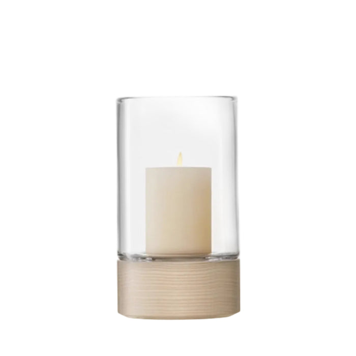 Lotta Vase/Lantern Clear & Ash Base H18cm
