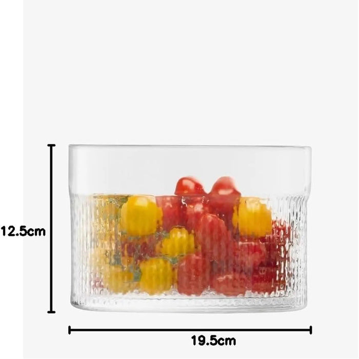 LSA Wicker Container & Lid Clear