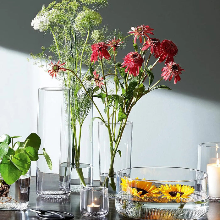 Market Glass Vase - Clear, H16cm