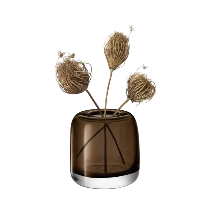 Melt Vase 15cm Mushroom Brown