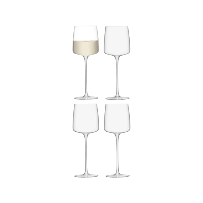 Metropolitan Wine Glass 350ml Clear x 4