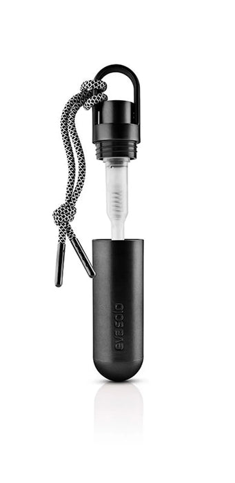 Mini-dispenser for gel hand sanitiser - black