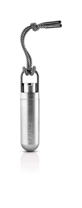 Mini-dispenser for gel hand sanitiser - silver