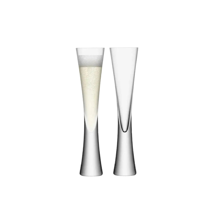 Moya Champagne Flute 170ml Clear x 2