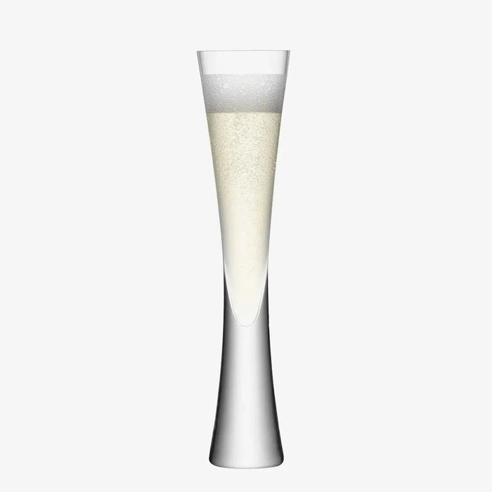 Moya Cut Champagne Flute 170ml Clear/Cut x 2