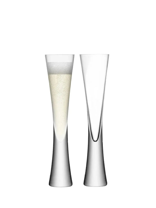 Moya Cut Champagne Flute 170ml Clear/Cut x 2