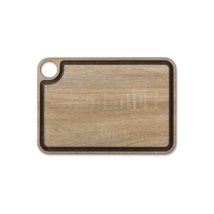 Natural Wood Cutting Board 330 X 230 MM. Black