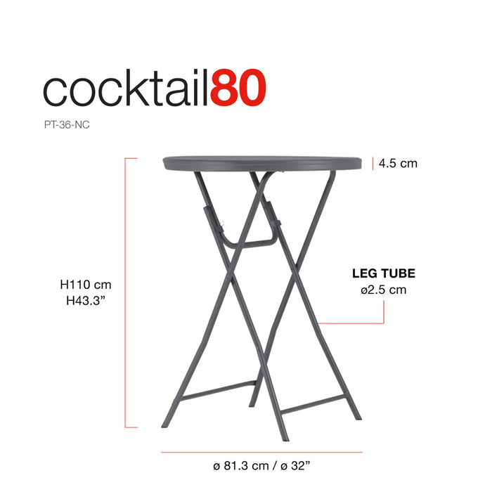 New Zown Cocktail80 Folding Table