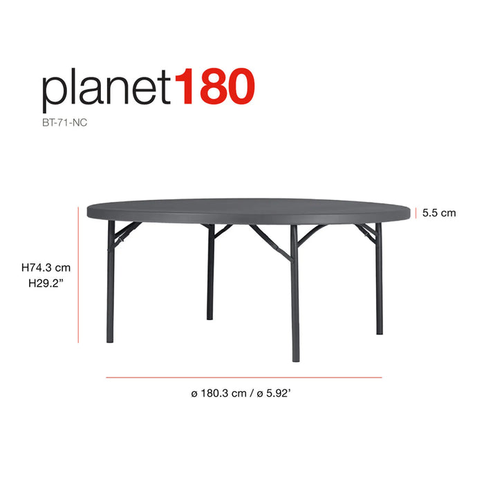 New Zown Planet180 Round Foldable Table