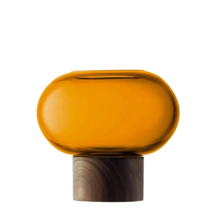 Oblate Vase H13.5cm - Amber