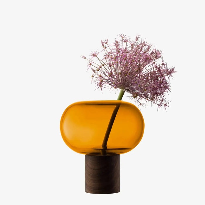 Oblate Vase H21.5cm - Amber