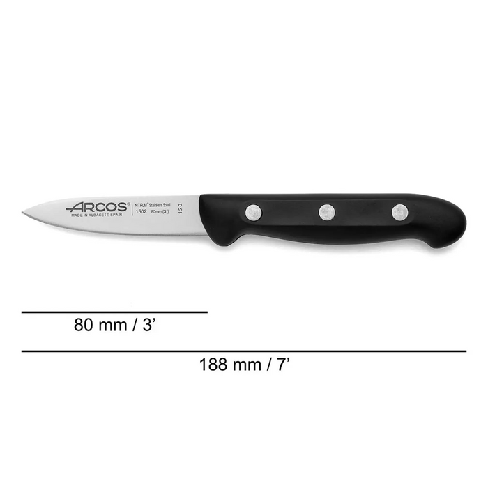 Paring Knife 80 Mm. Blister - Maitre