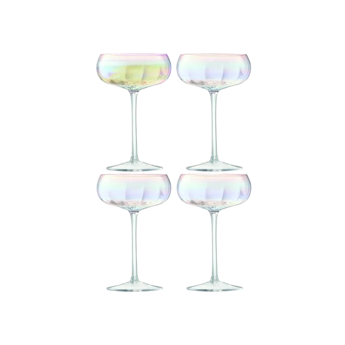 Pearl Champagne Saucer Set of  4