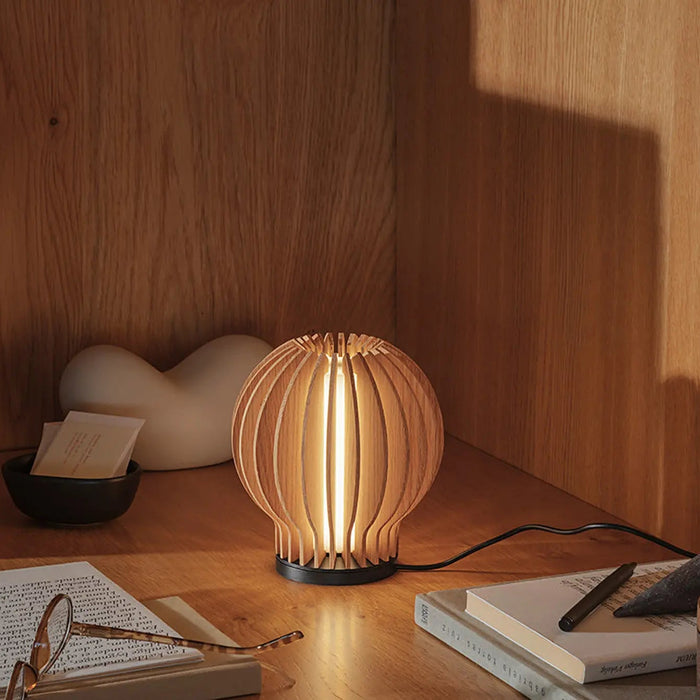 Radiant Round LED Lamp Oak - Eva Solo