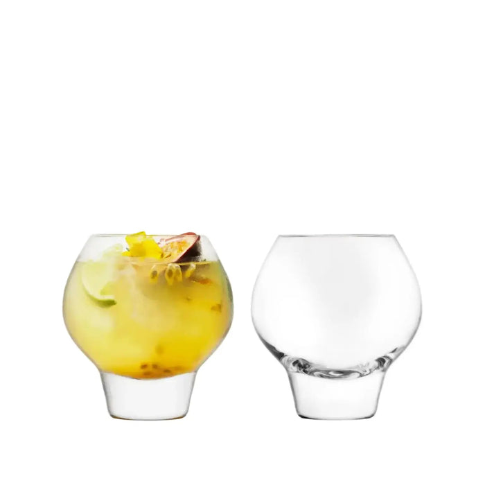 Rum Balloon Tumbler 380ml Clear x 2