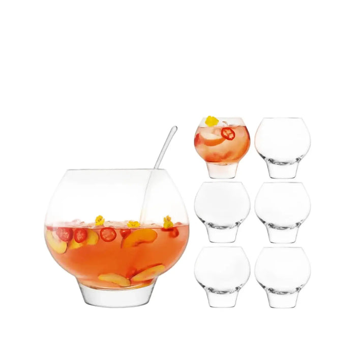 Rum Punchbowl Set Clear