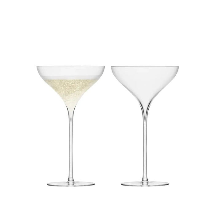 Savoy Champagne Saucer 250ml Clear x 2