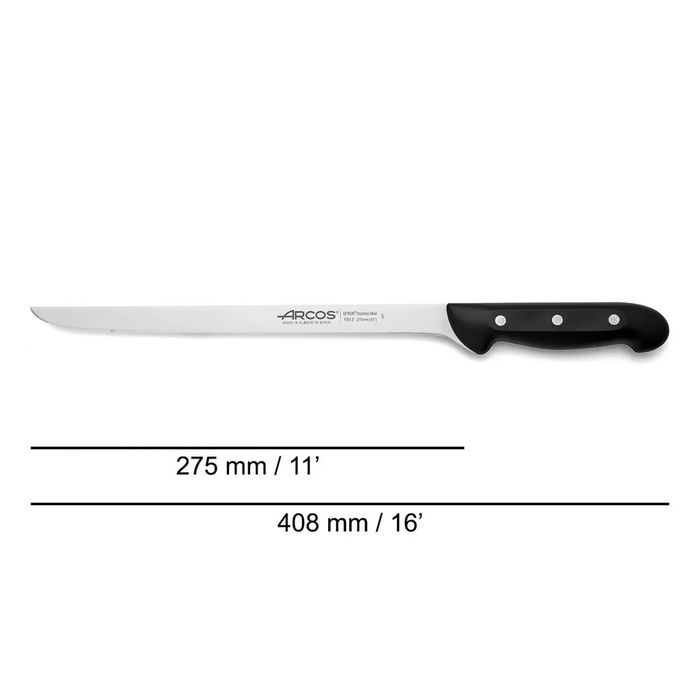 Slicing Knife Flexible 275 Mm. Blister - Maitre