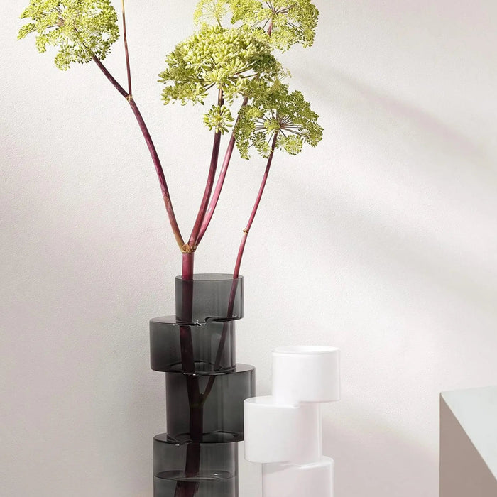 Tier Vase H35cm Chalk White