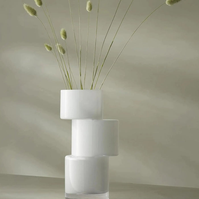 Tier Vase H35cm Chalk White