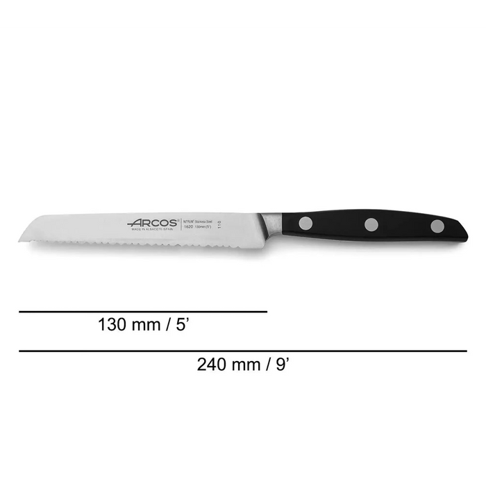 Tomato Knife Serrated 130 Mm. Case - Manhattan Black