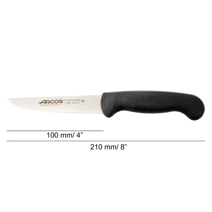 Vegetable Knife Black 100 Mm. D. Sleeve - 2900, Arcos