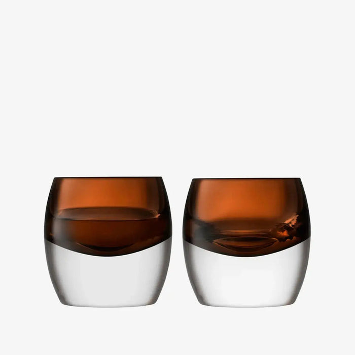 Whisky Club Tumbler 230ml Peat Brown x 2